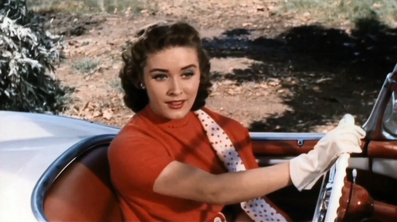  Margaret O'Brien in a car