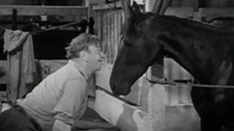 Wallace Beery and a horse