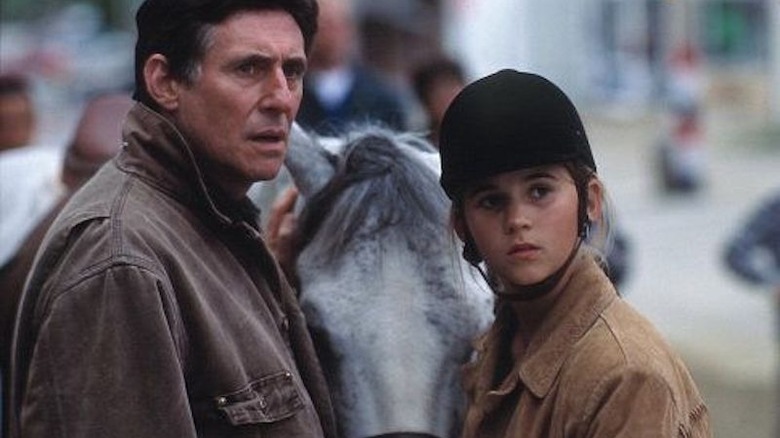 Gabriel Byrne and a horse