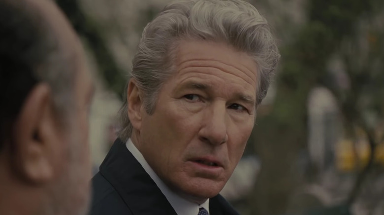 Richard Gere looks upset