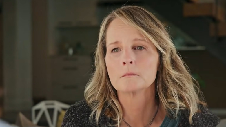 Helen Hunt frowns