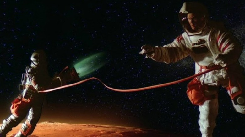 Walter floats above Jupiter in "2010: The Year We Make Contact" (1984)