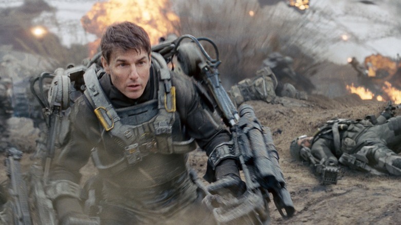 William on the battlefield in "Edge of Tomorrow" (2014)