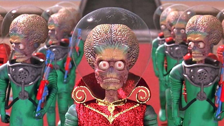 Martian Ambassador and troops in "Mars Attacks" (1996)