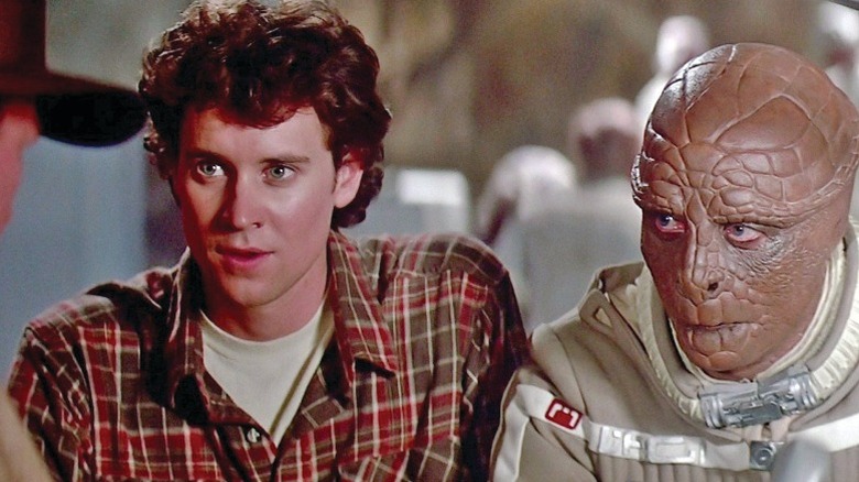 Alex and Centurai hang out in "The Last Starfighter" (1984)