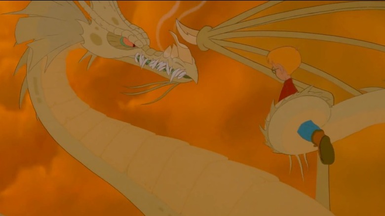 The Pagemaster dragon