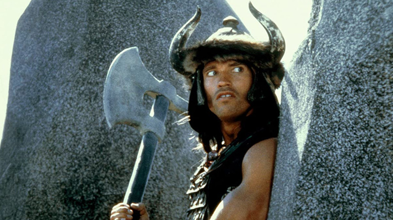 Conan holding axe