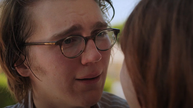 Paul Dano looks upset