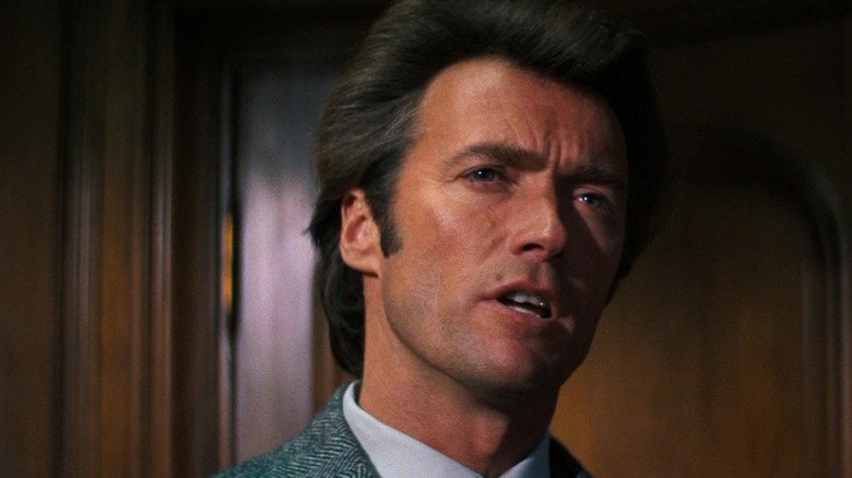 Close up of Dirty Harry talking