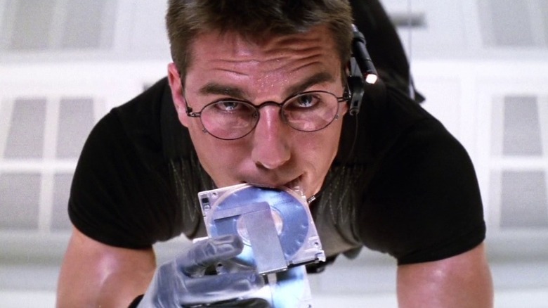 Ethan Hunt swaps computer disk