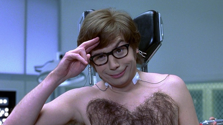 Mike Myers saluting