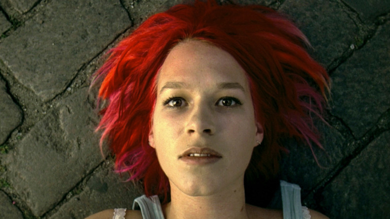 Franka Potente lying down