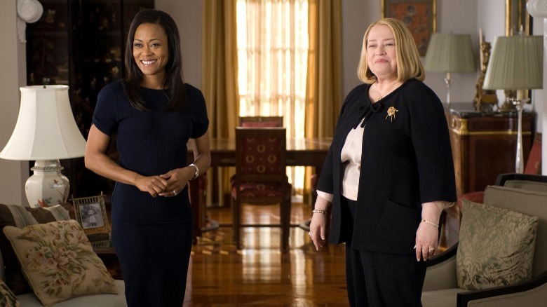  Alice and Charlotte standing in lavish home