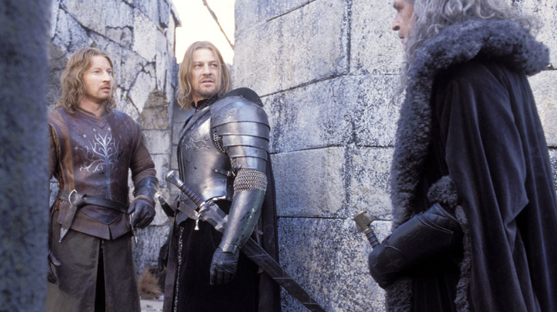 Faramir, Boromir, and Denethor together