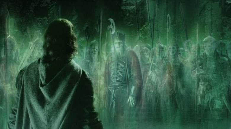 Aragorn approaches the Army of the Dead