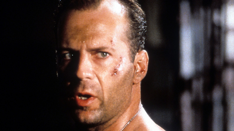 John McClane sweaty
