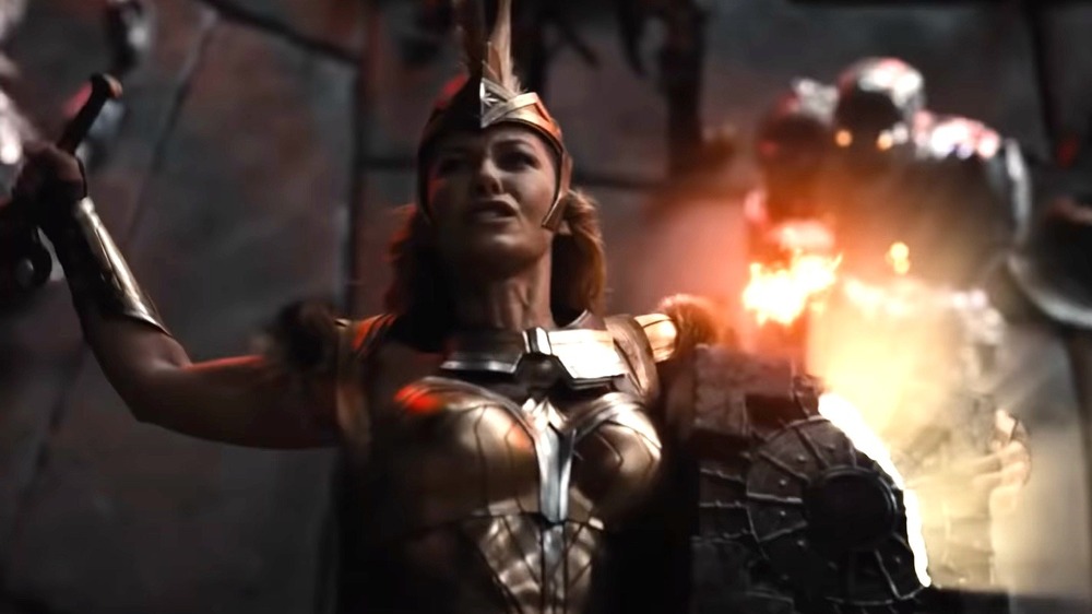 Amazons fight Steppenwolf in the Snyder Cut