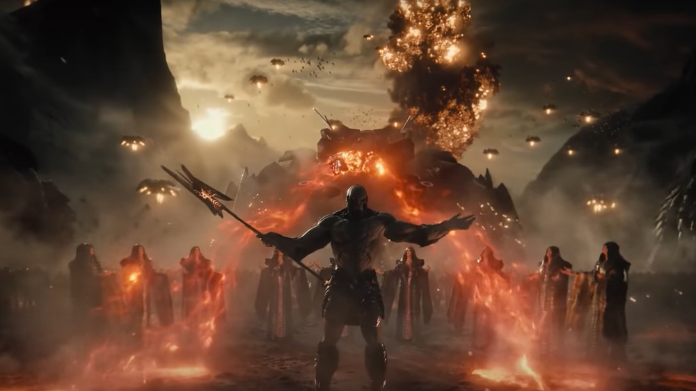 Darkseid arrives on Earth in the Snyder Cut