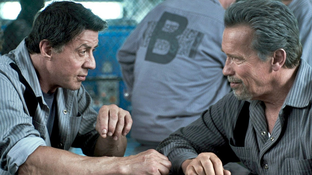 Sylvester Stallone and Arnold Schwarzenegger in Escape Plan