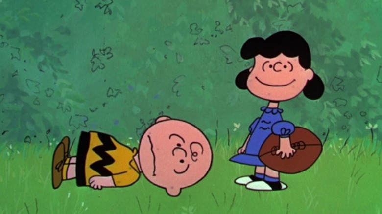 Lucy exasperates Charlie Brown