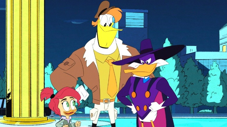 Darkwing Duck fighting crime