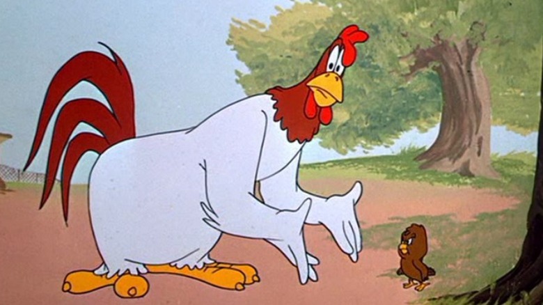 Foghorn Leghorn mentoring on the farm