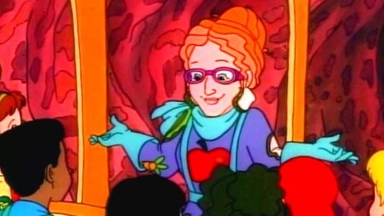 Ms. Frizzle on a field trip