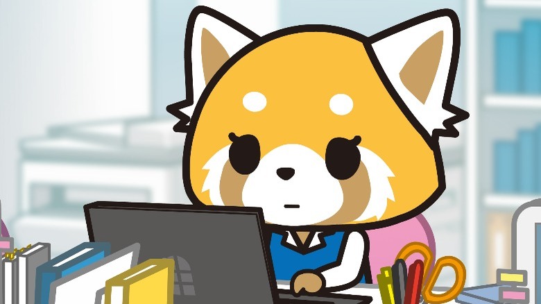 Retsuko facing the daily grind