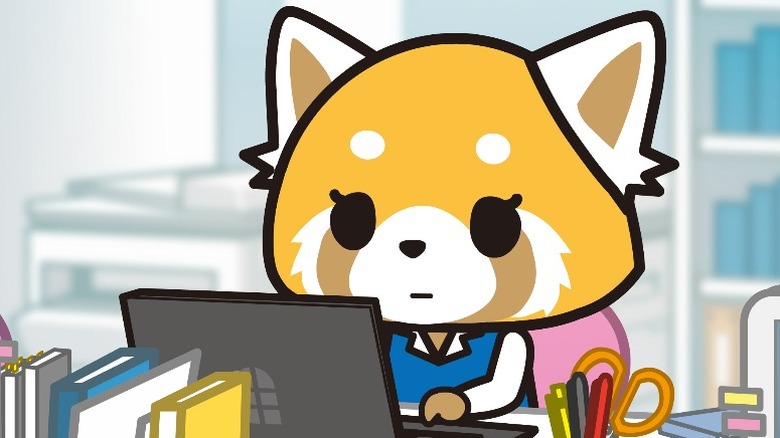 Retsuko facing the daily grind