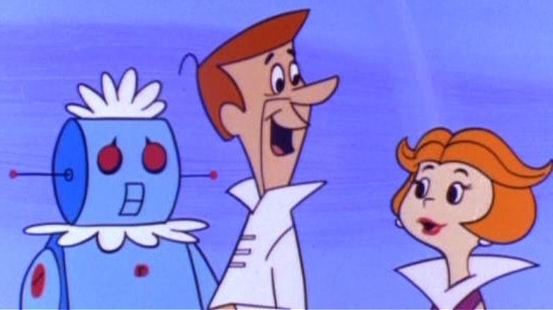 Rosie with Jane and George Jetson