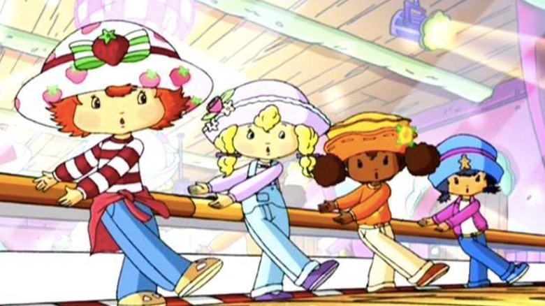 Strawberry Shortcake dancing with friends