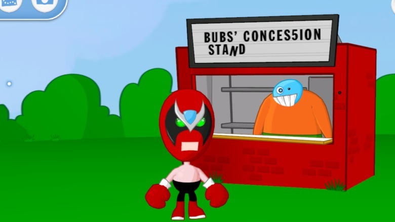 Strong Bad visits Bubs' concession