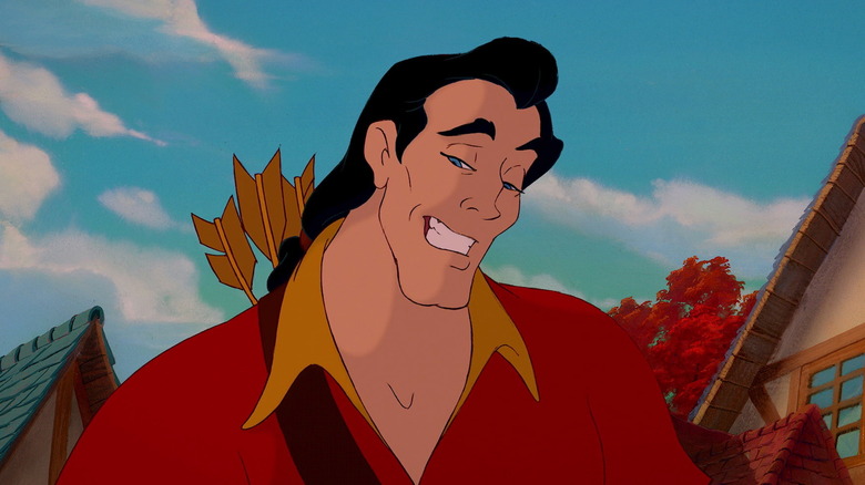 Gaston smirking