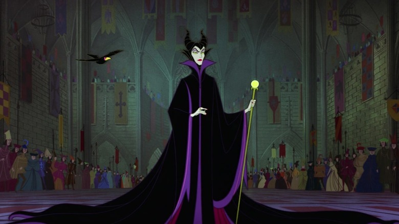 Maleficent smiling wickedly