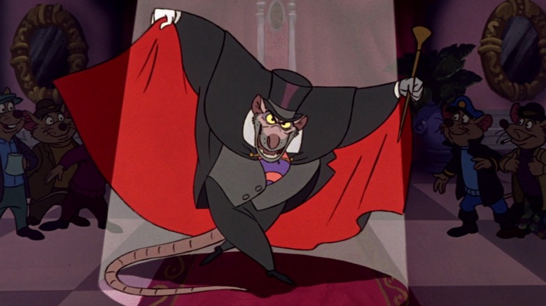 Ratigan bowing in spotlight