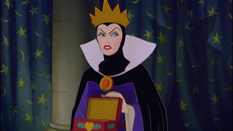 Evil Queen holding box