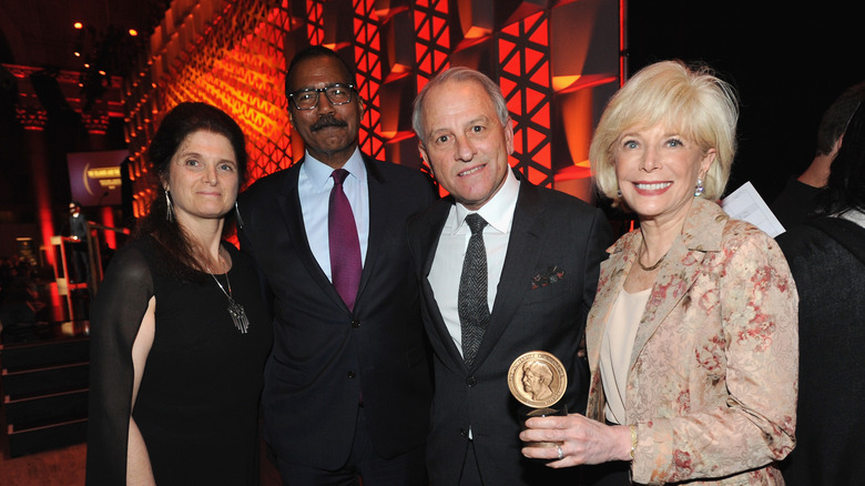 Bill Whitaker, Jeff Fager, and Lesley Stahl posing