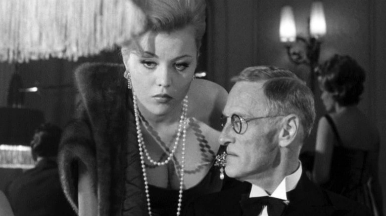 Wilfrid Brambell and Margaret Nolan at a casino