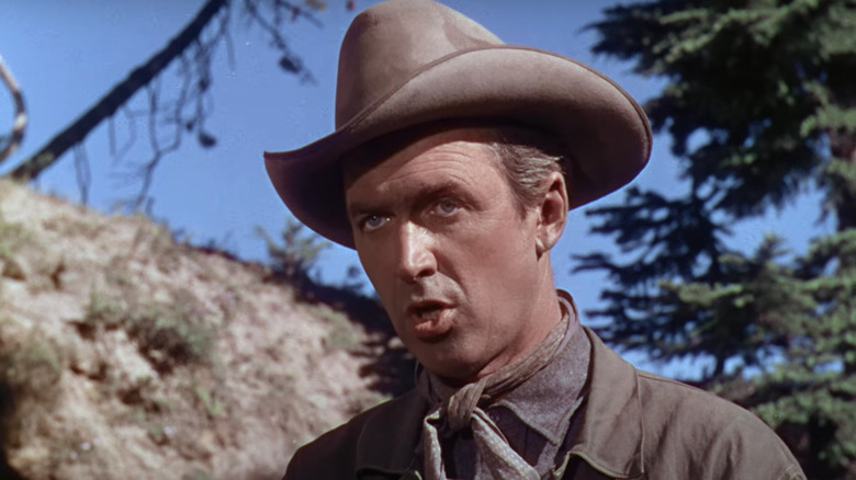 James Stewart in cowboy hat