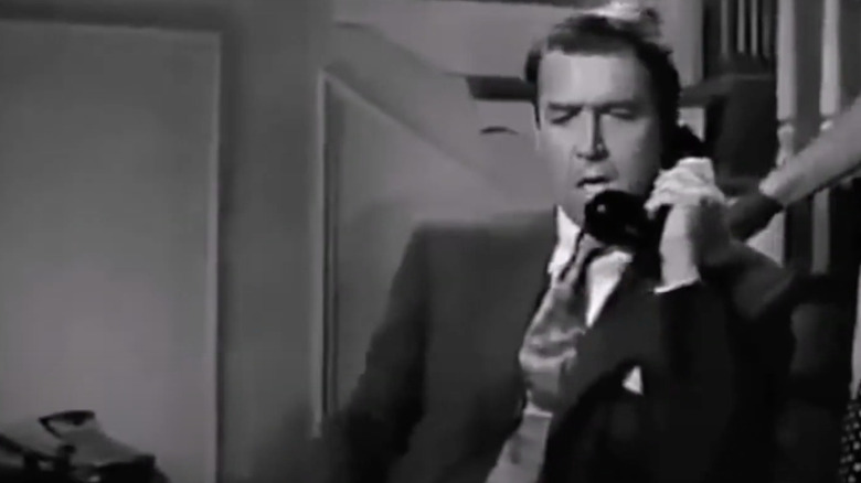 James Stewart on telephone