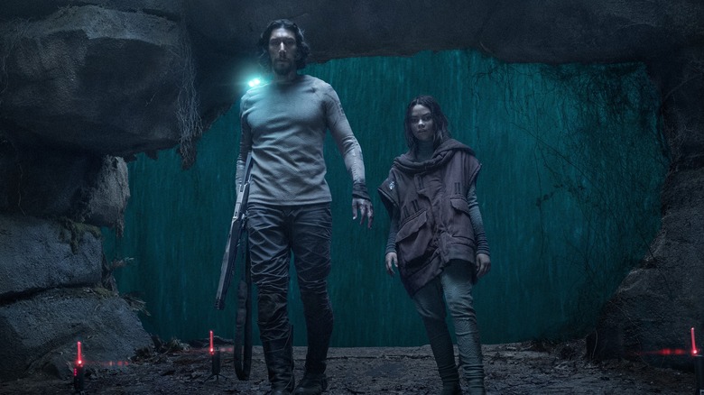 Adam Driver and Ariana Greenblatt scared