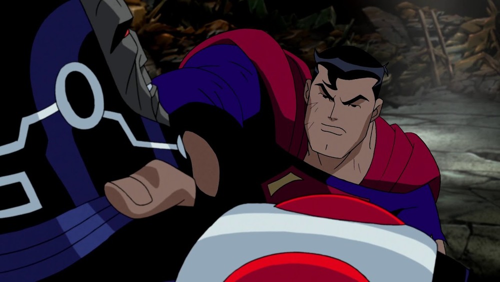 Superman fights Darkseid