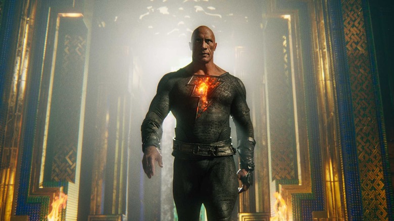 Black Adam struts through golden doors