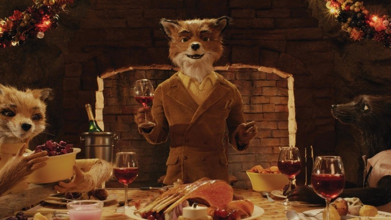 Mr. Fox giving toast at dinner