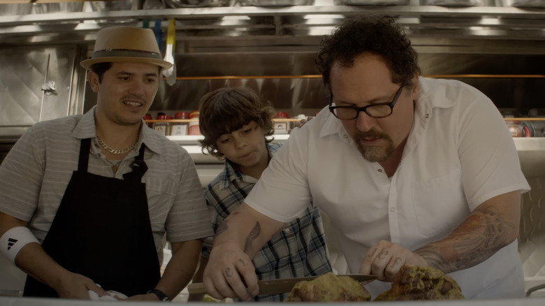 Chefs making sandwiches