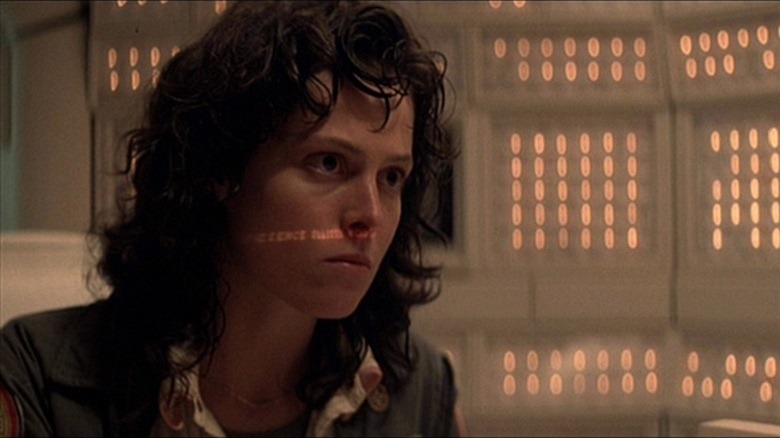 Ellen Ripley with computer