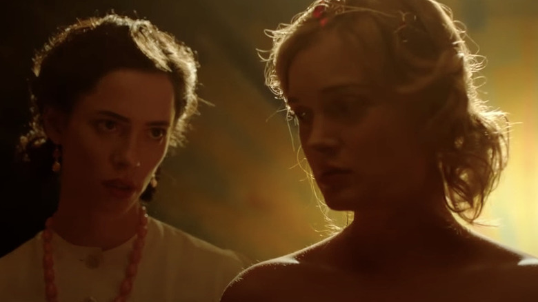 Rebecca Hall looks at Bella Heathcote