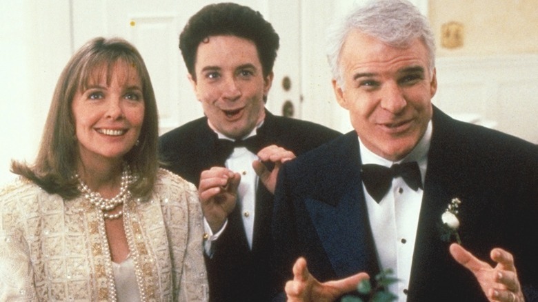 Diane Keaton, Martin Short, Steve Martin smiling