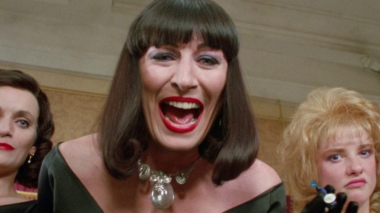 Anjelica Huston laughing