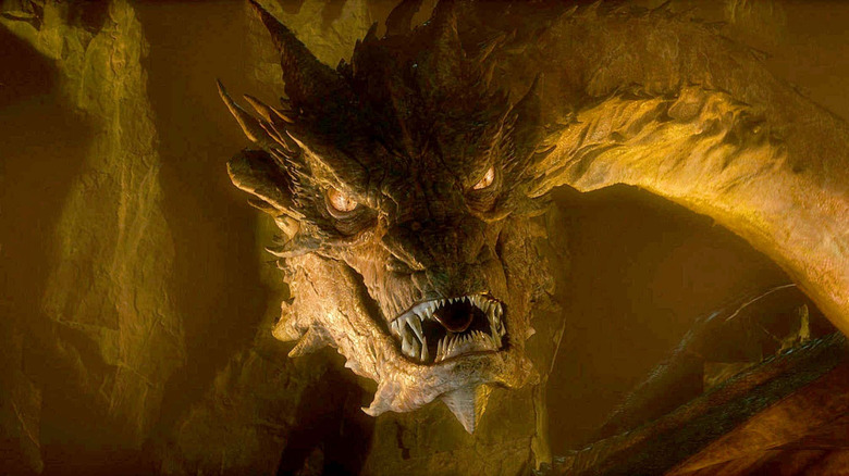 Close-up of Smaug